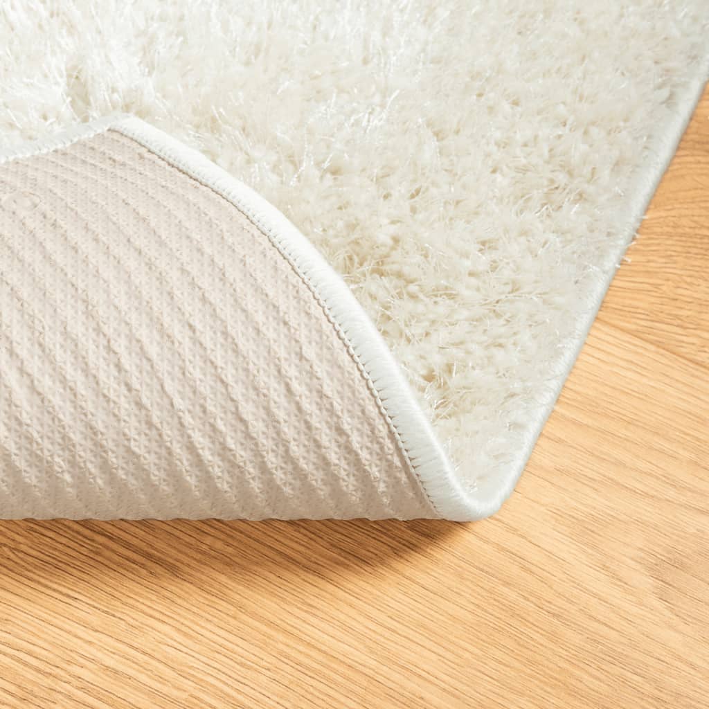 Carpet ISTAN high pile shiny cream 160x230 cm