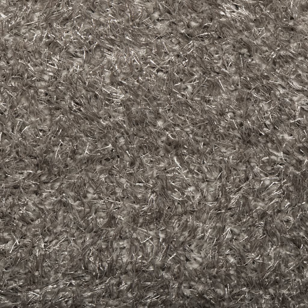Tapis ISTAN poils longs gris brillant 100x200 cm