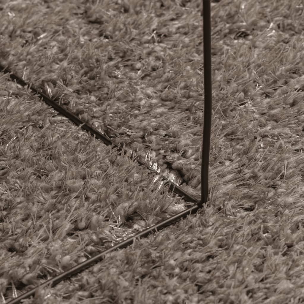 Tapis ISTAN poils longs gris brillant 140x200 cm