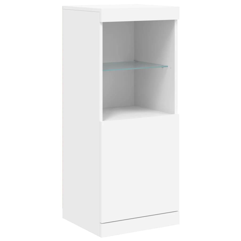 Buffet avec éclairage LED blanc 41x37x100 cm