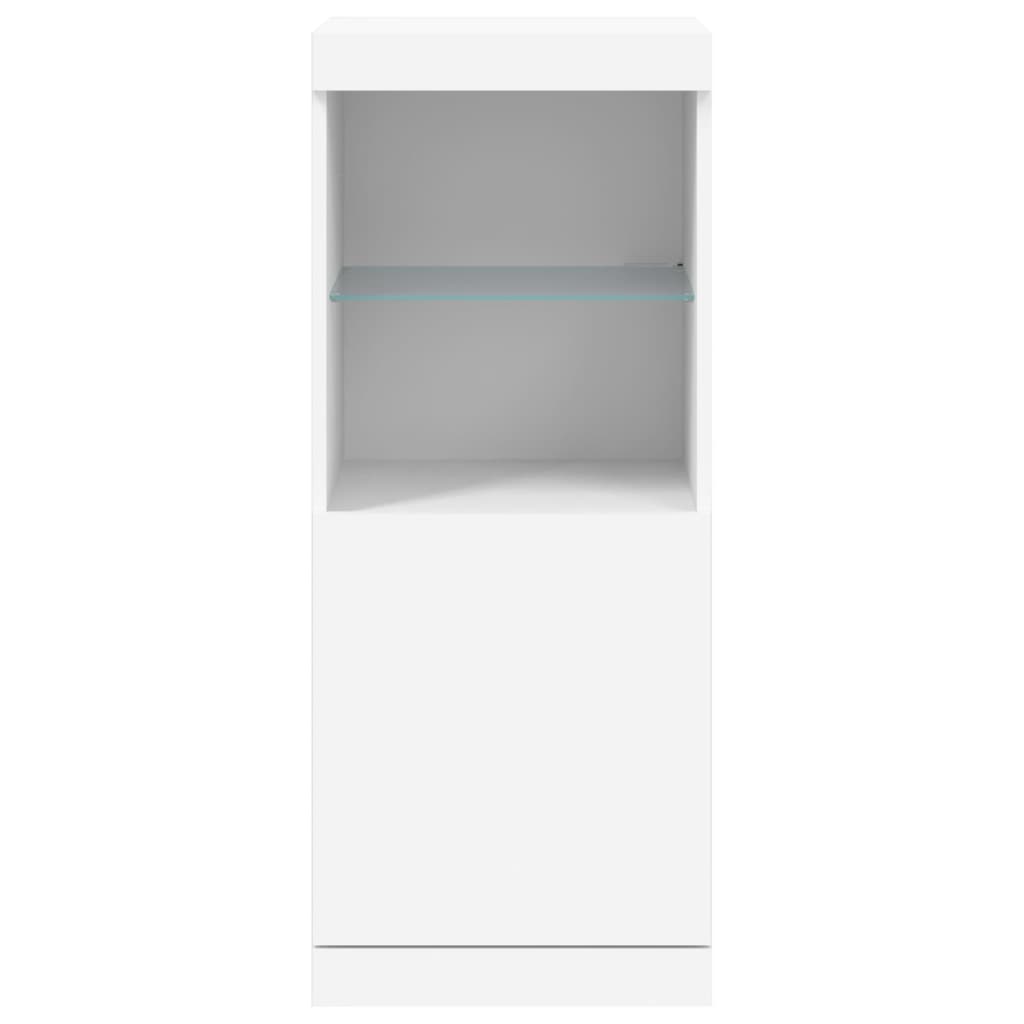 Buffet avec éclairage LED blanc 41x37x100 cm