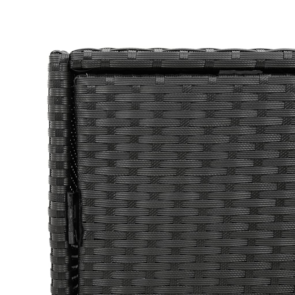 Garden cabinet black 55x59x80 cm poly rattan