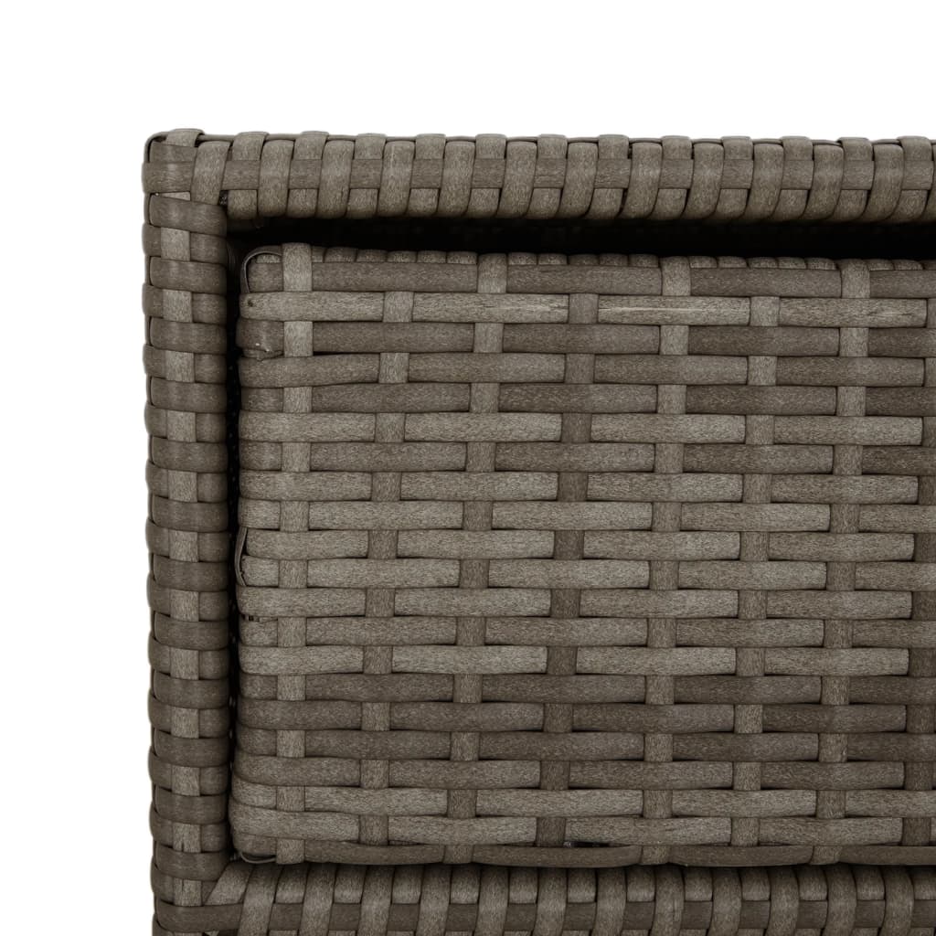 Garden cabinet gray 55x59x80 cm poly rattan