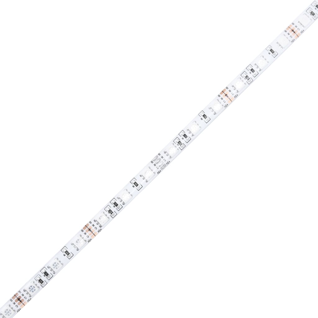 Bettgestell mit LED Weiß 120x200 cm