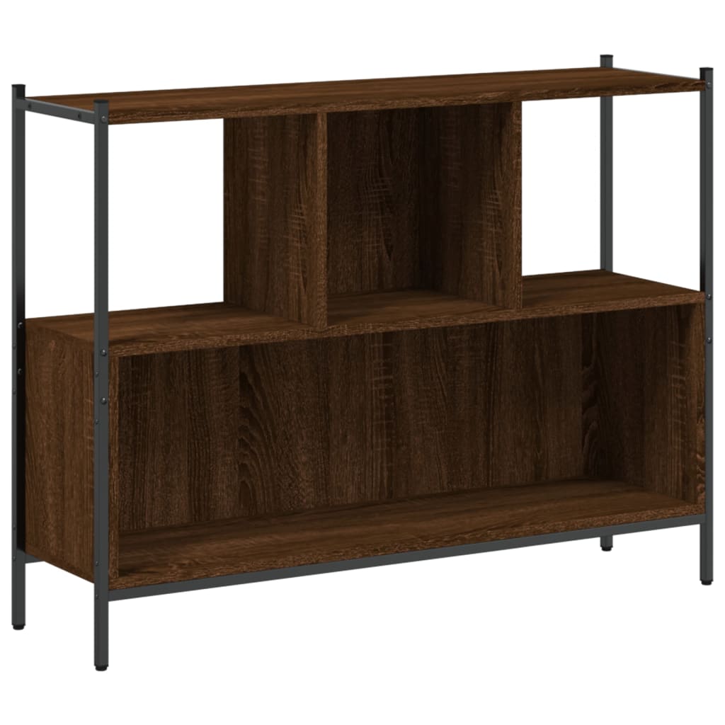Bookcase brown oak look 102x28x77.5 cm wood material