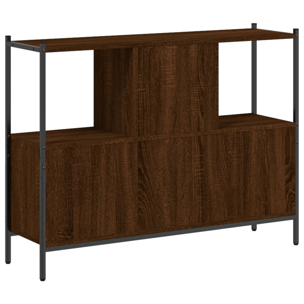 Bookcase brown oak look 102x28x77.5 cm wood material