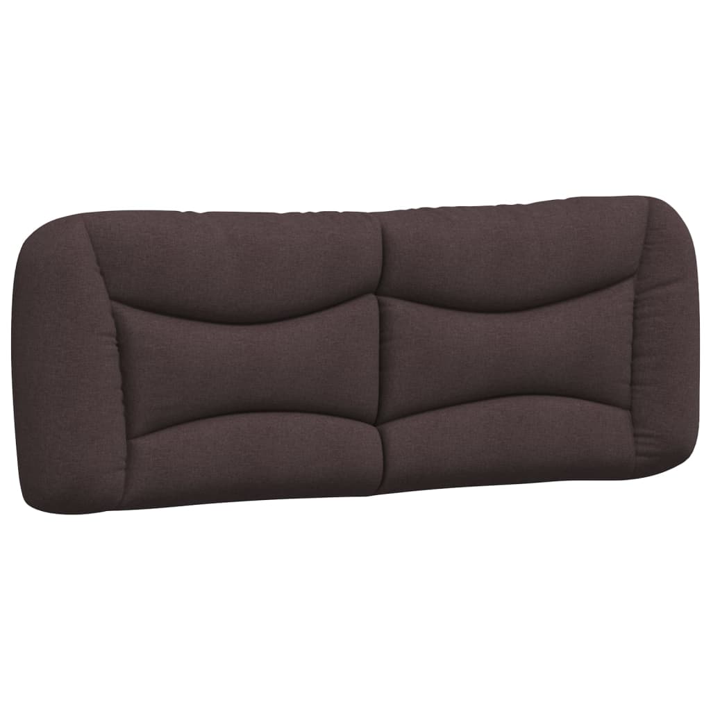 Bettgestell ohne Matratze "Hvar" Dunkelbraun 120x200 cm Stoff