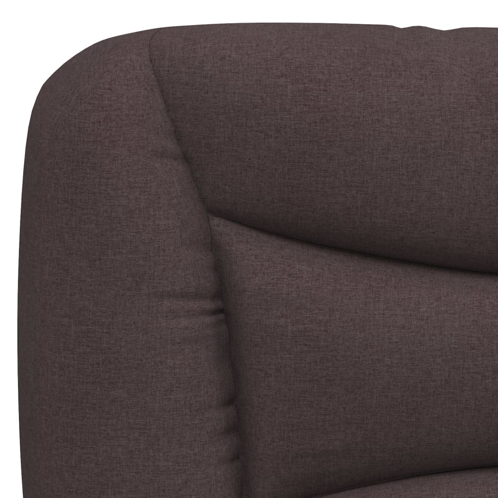 Bettgestell ohne Matratze "Hvar" Dunkelbraun 120x200 cm Stoff