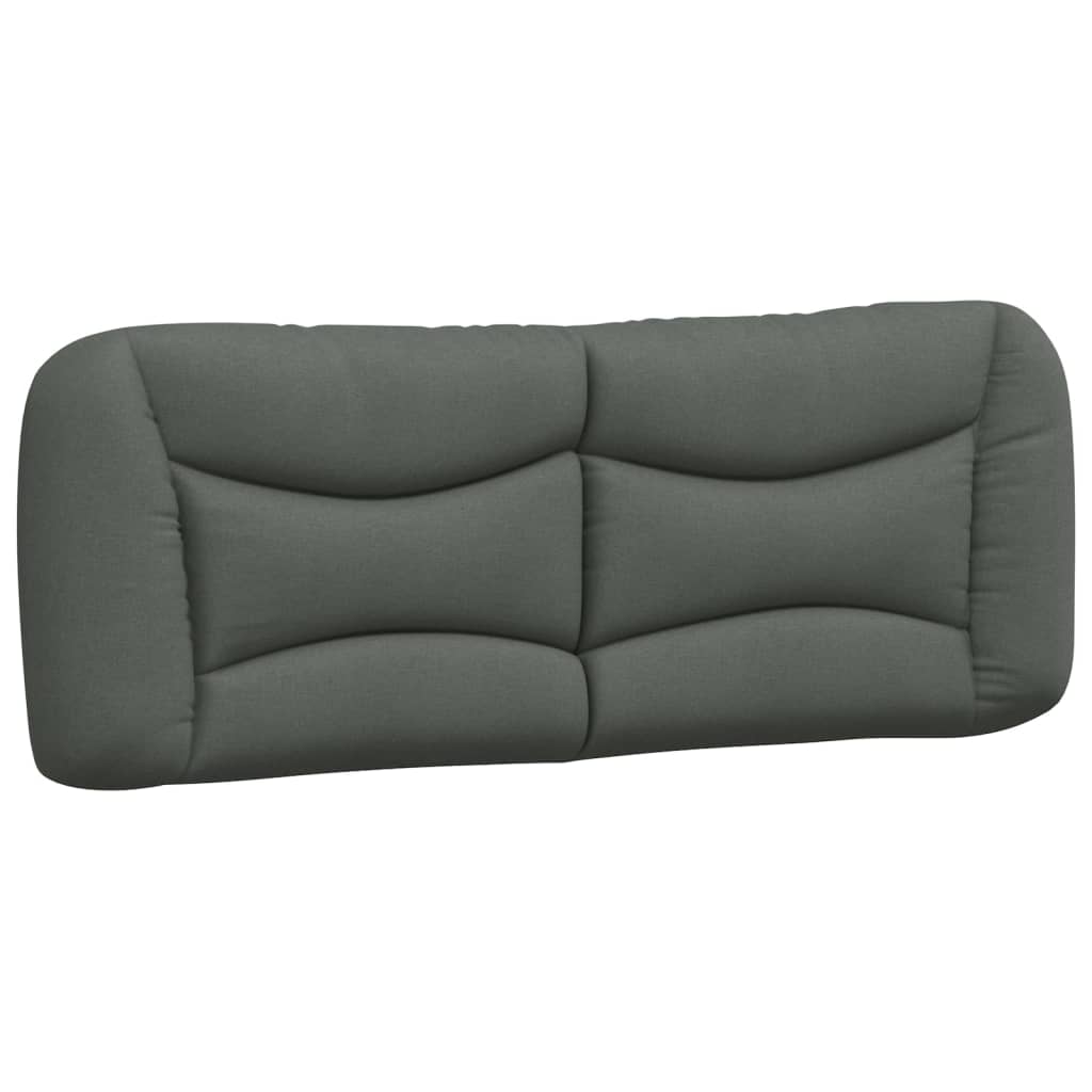 Bettgestell ohne Matratze "Hvar" Dunkelgrau 140x190 cm Stoff