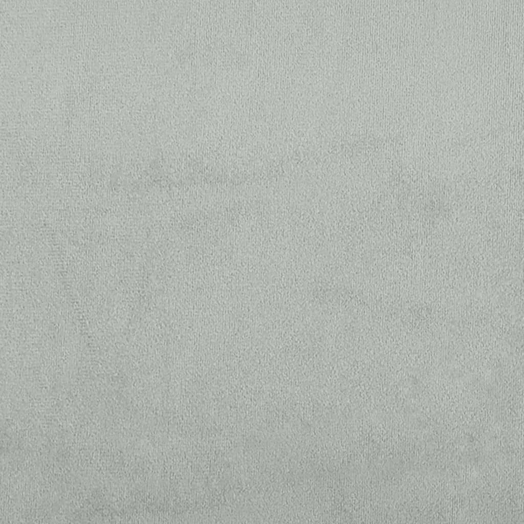 Bettgestell ohne Matratze Hellgrau 120x200 cm Samt