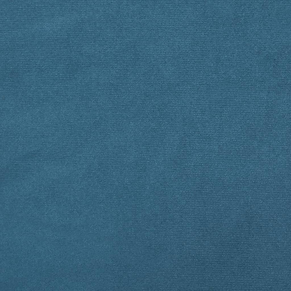 Bettgestell ohne Matratze Blau 120x200 cm Samt