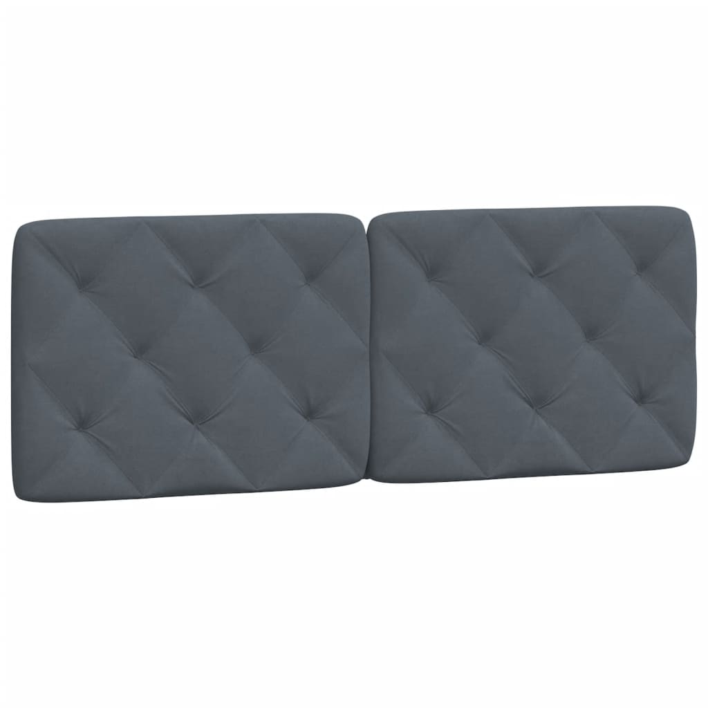 Bettgestell ohne Matratze Dunkelgrau 140x190 cm Samt