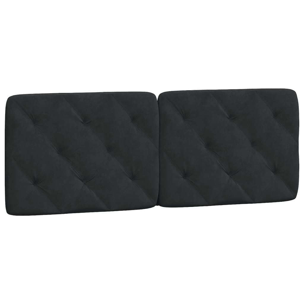 Bettgestell ohne Matratze Schwarz 140x190 cm Samt