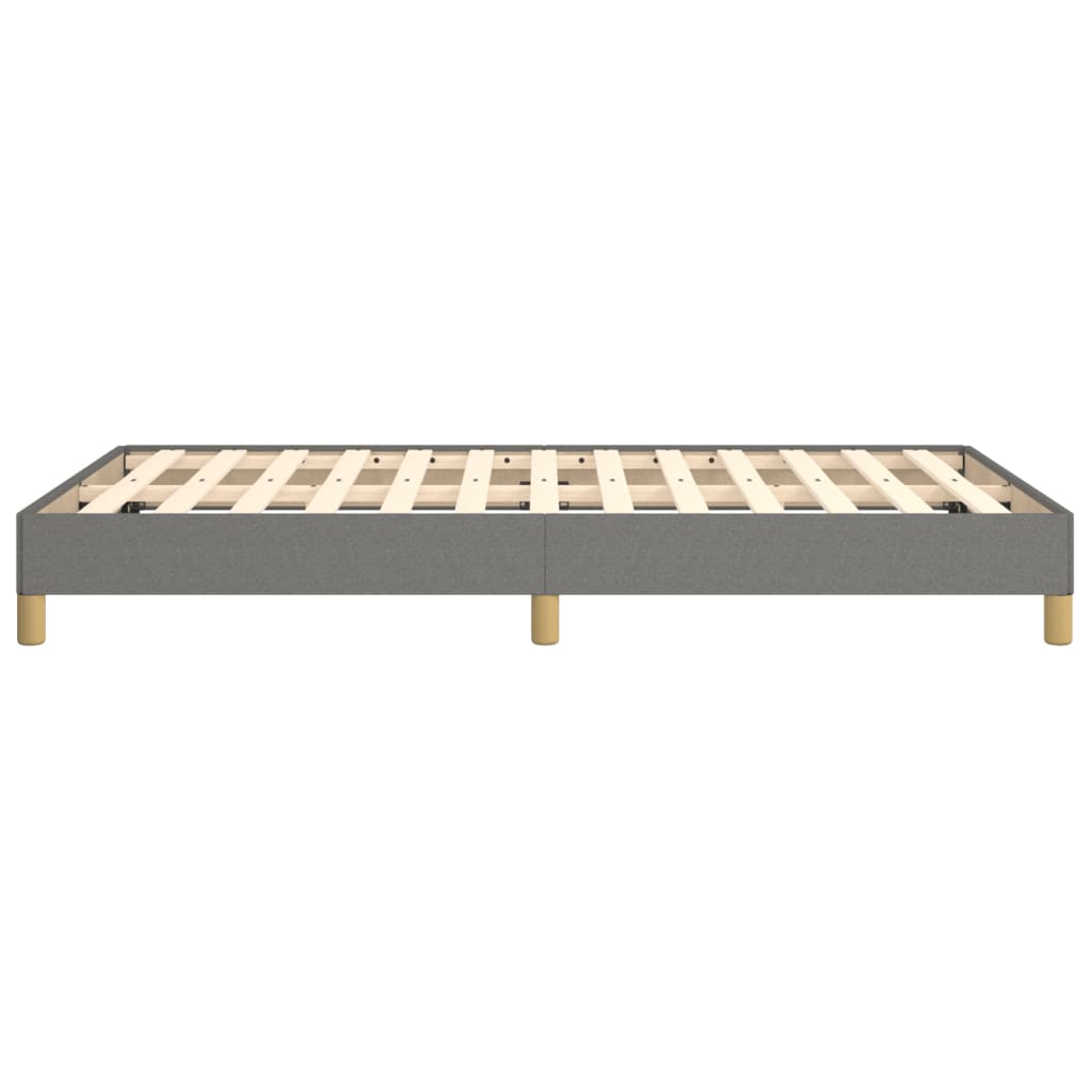 Bettgestell ohne Matratze Dunkelgrau 120x190 cm Stoff