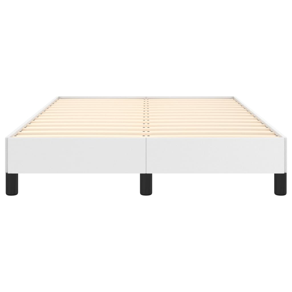 Bettgestell ohne Matratze Weiß 120x190 cm Kunstleder
