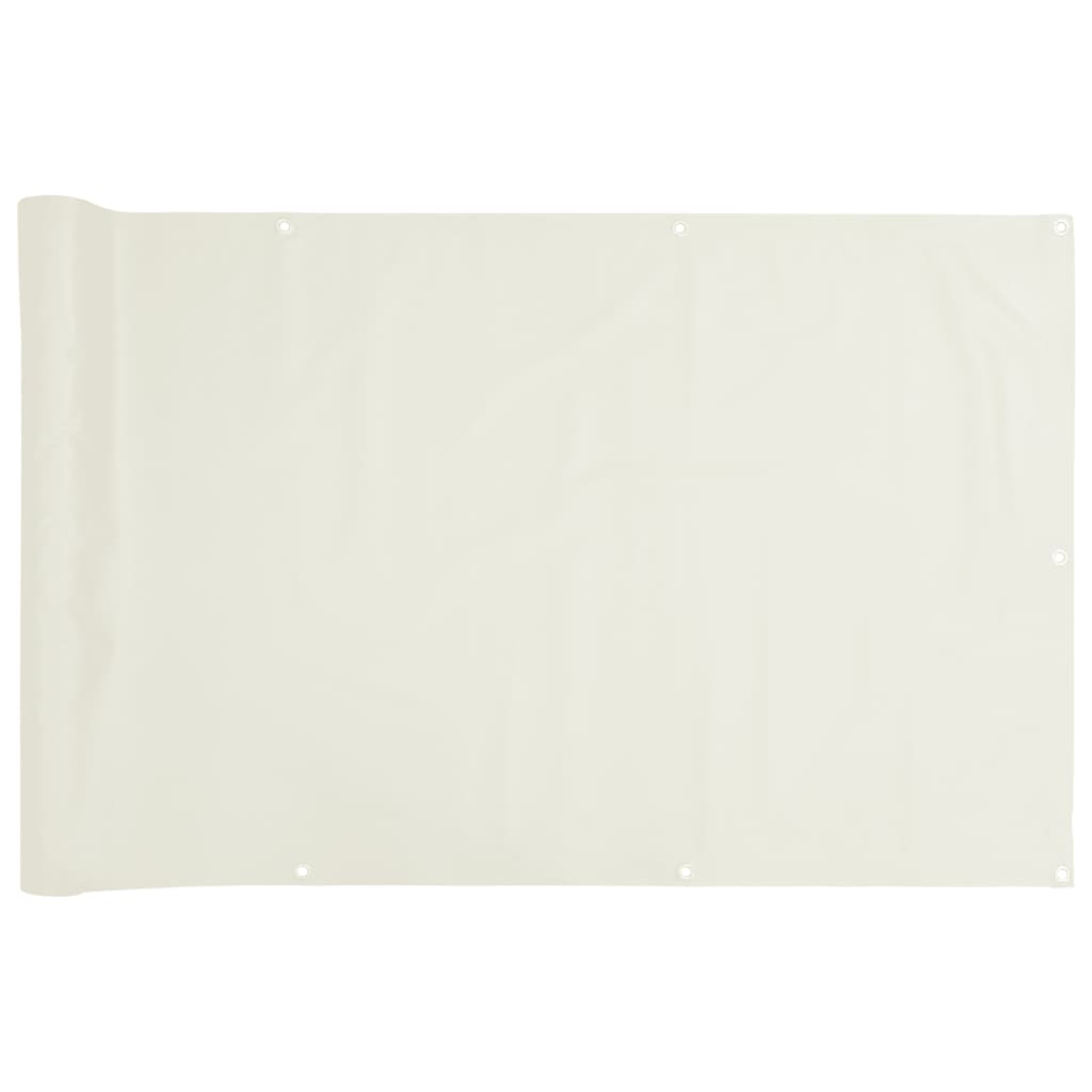 Balkon-Sichtschutz Weiß 800x120 cm PVC