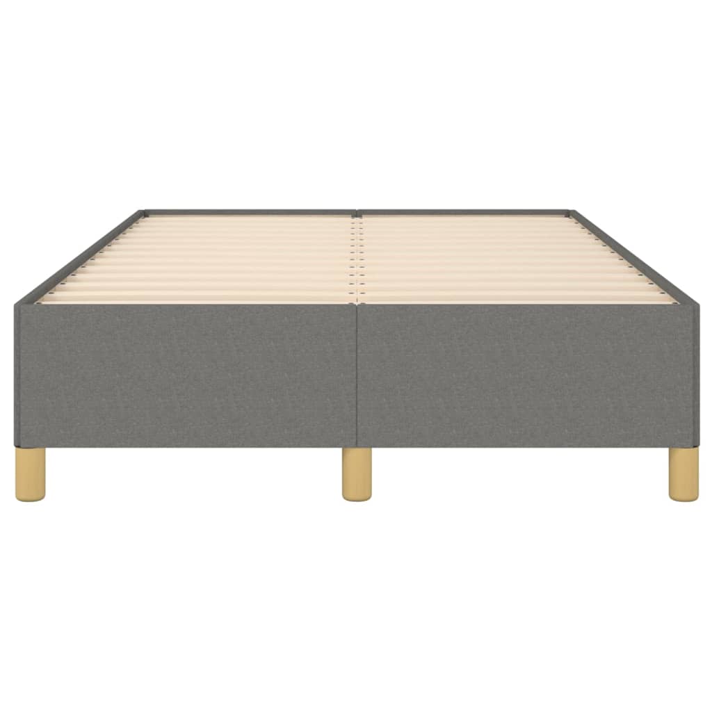 Bettgestell ohne Matratze Dunkelgrau 120x190 cm Stoff