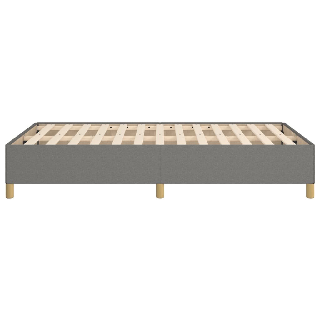 Bettgestell ohne Matratze Dunkelgrau 120x190 cm Stoff