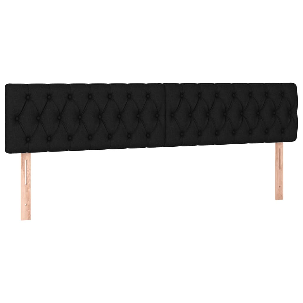 Bettgestell ohne Matratze Schwarz 120x190 cm Stoff