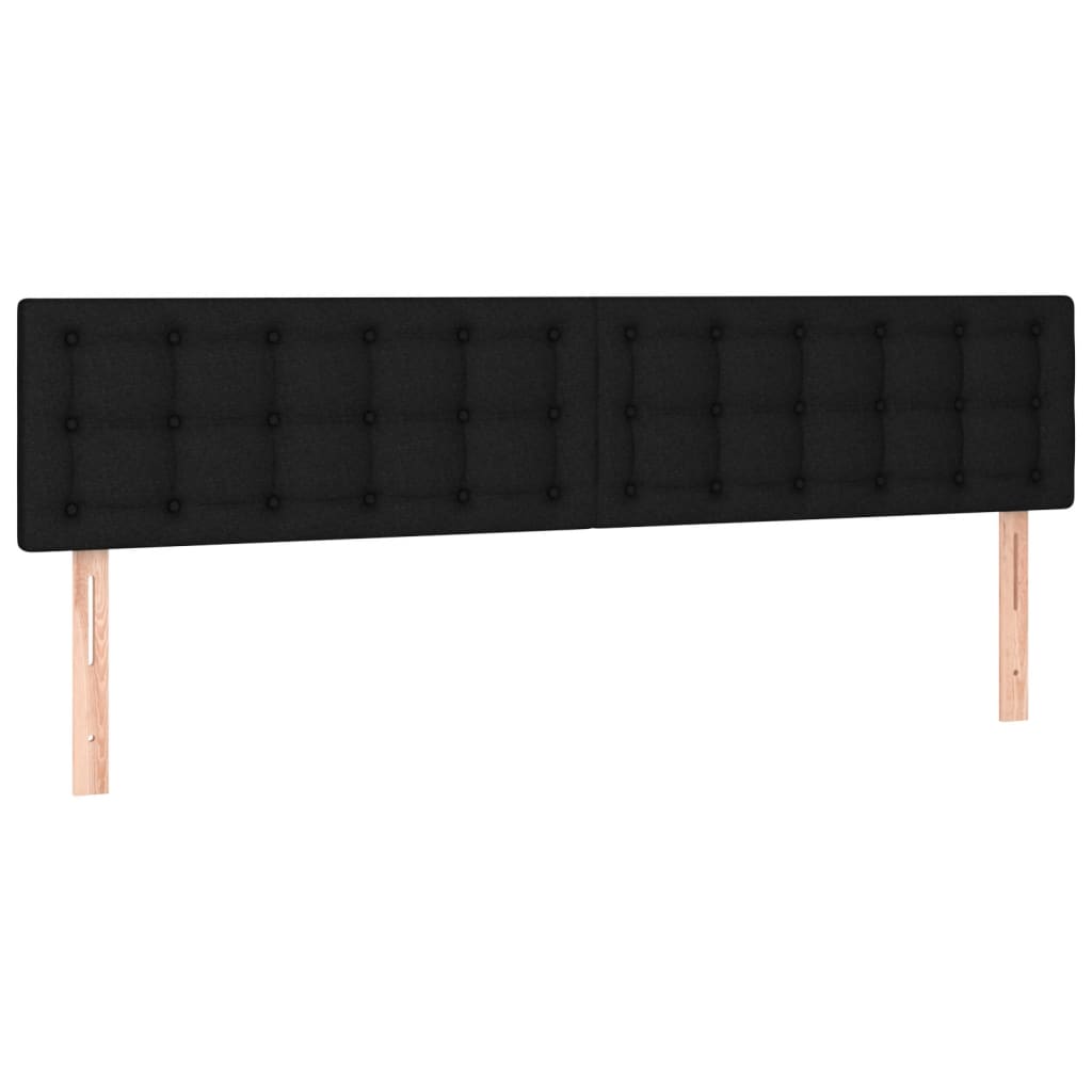 Bettgestell ohne Matratze Schwarz 120x190 cm Stoff