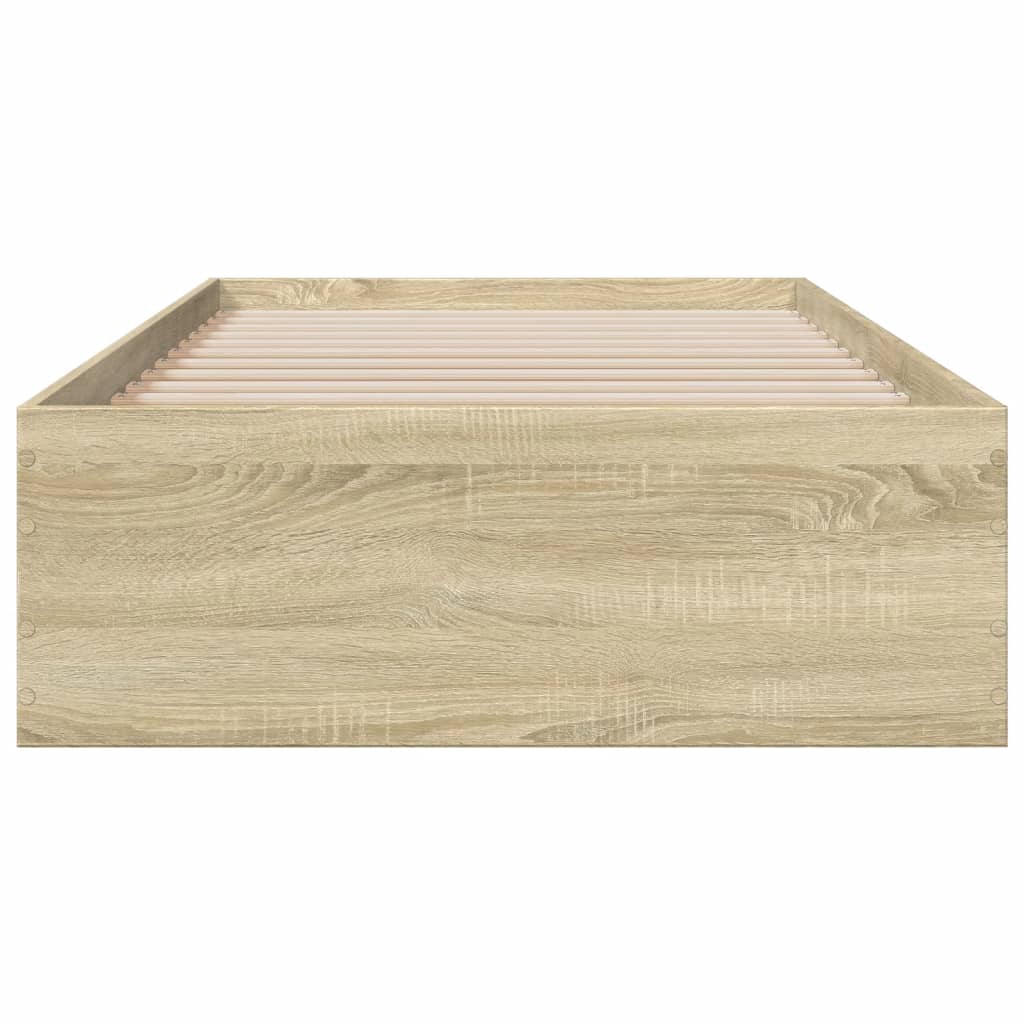 Bettgestell mit Schubladen Sonoma-Eiche 100x200cm Holzwerkstoff