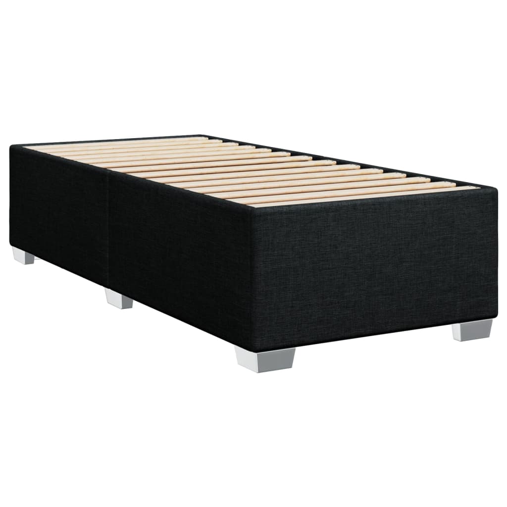 Bettgestell ohne Matratze Schwarz 90x190 cm Stoff