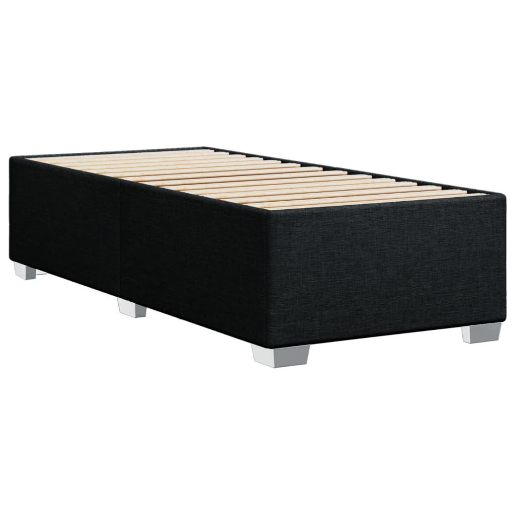 Bettgestell ohne Matratze Schwarz 90x190 cm Stoff