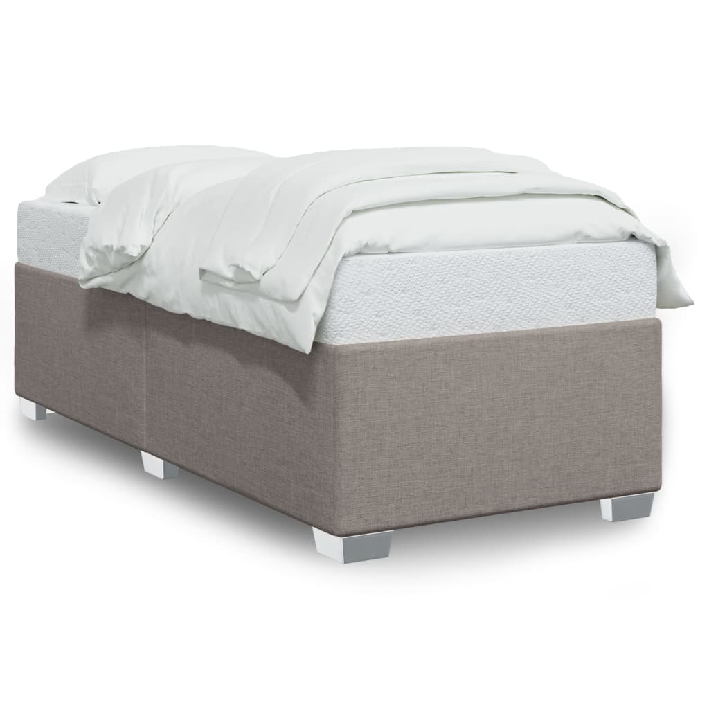Bettgestell ohne Matratze Taupe 90x190 cm Stoff
