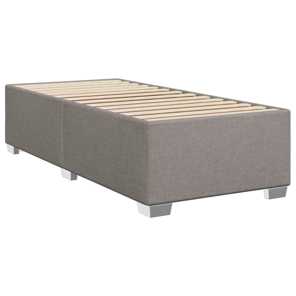 Bettgestell ohne Matratze Taupe 90x200 cm Stoff