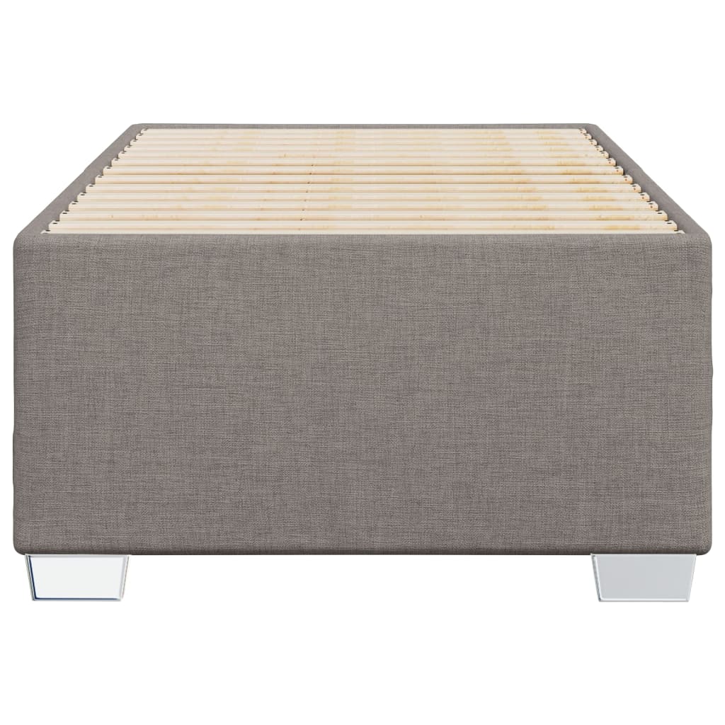 Bettgestell ohne Matratze Taupe 90x200 cm Stoff