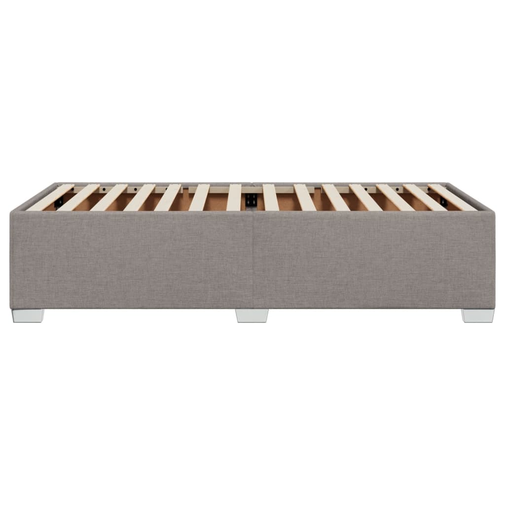 Bettgestell ohne Matratze Taupe 90x200 cm Stoff