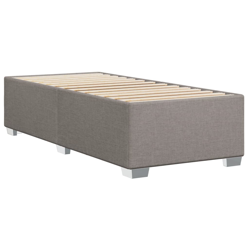 Bettgestell ohne Matratze Taupe 90x200 cm Stoff