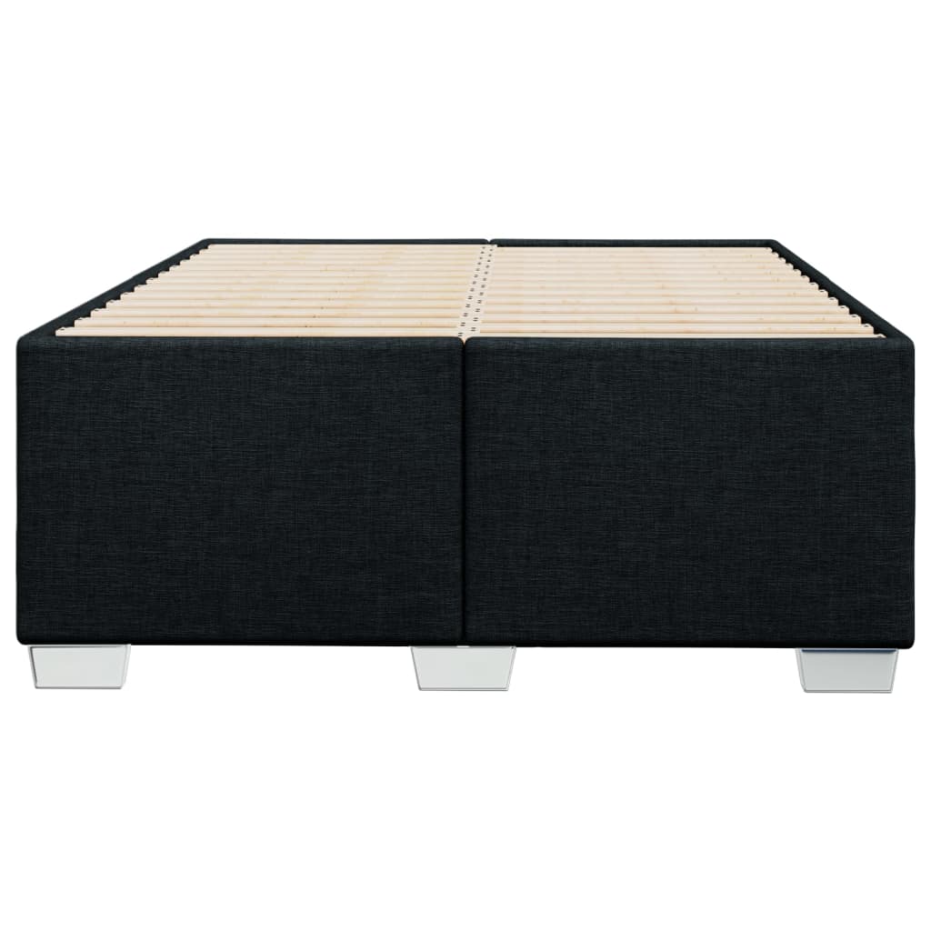 Bettgestell ohne Matratze Schwarz 120x190 cm Stoff