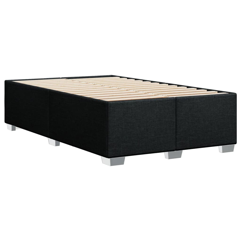 Bettgestell ohne Matratze Schwarz 120x190 cm Stoff