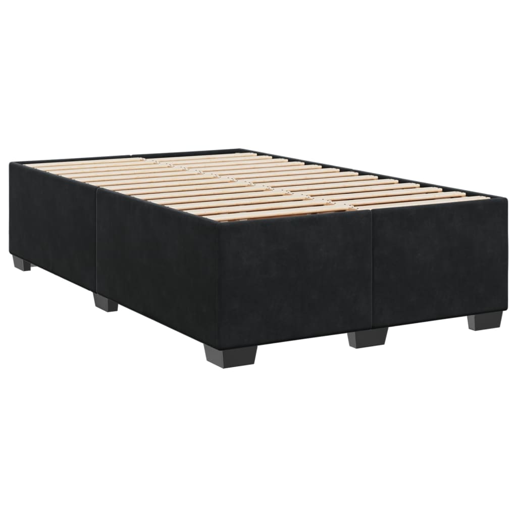 Bettgestell ohne Matratze Schwarz 120x190 cm Samt