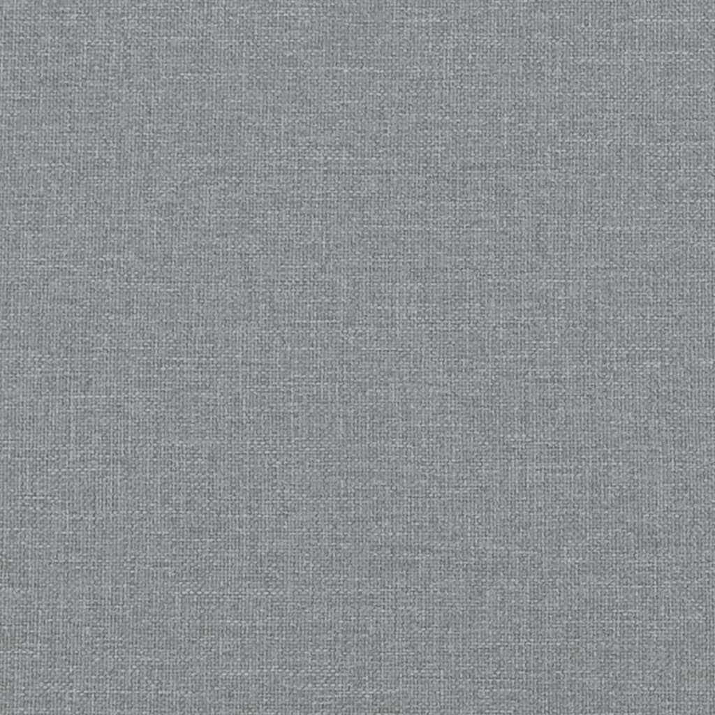 Bettgestell ohne Matratze Hellgrau 90x200 cm Stoff