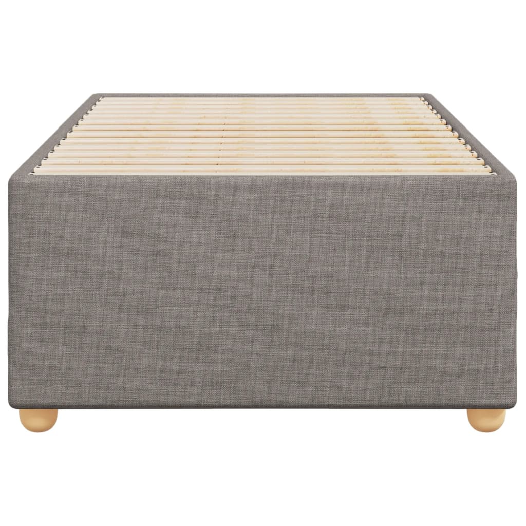 Bettgestell ohne Matratze Taupe 90x200 cm Stoff