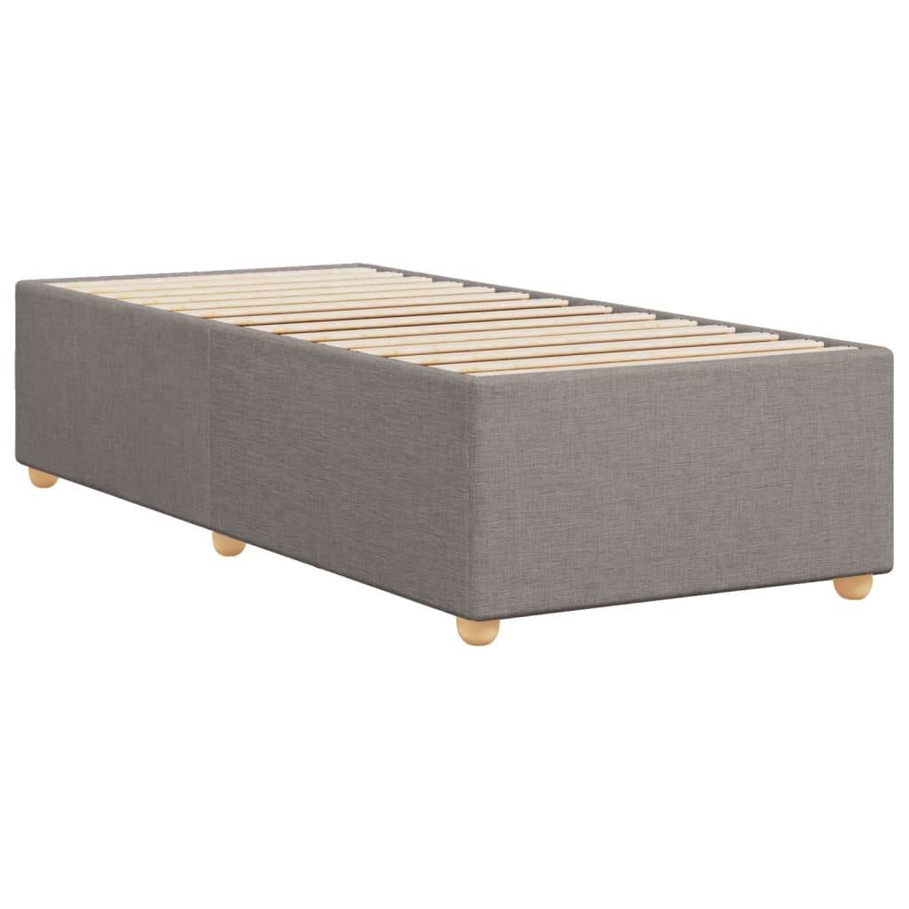 Bettgestell ohne Matratze Taupe 90x200 cm Stoff