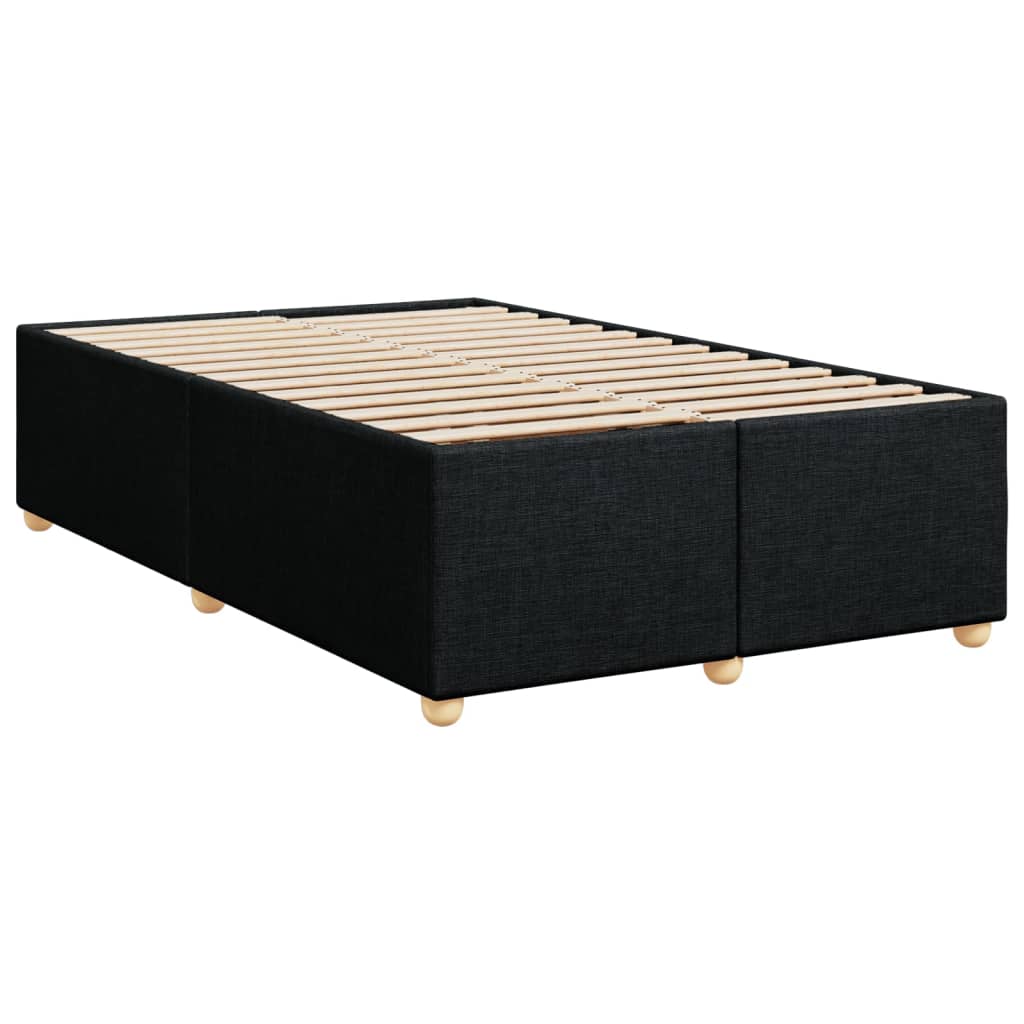 Bettgestell ohne Matratze Schwarz 120x190 cm Stoff