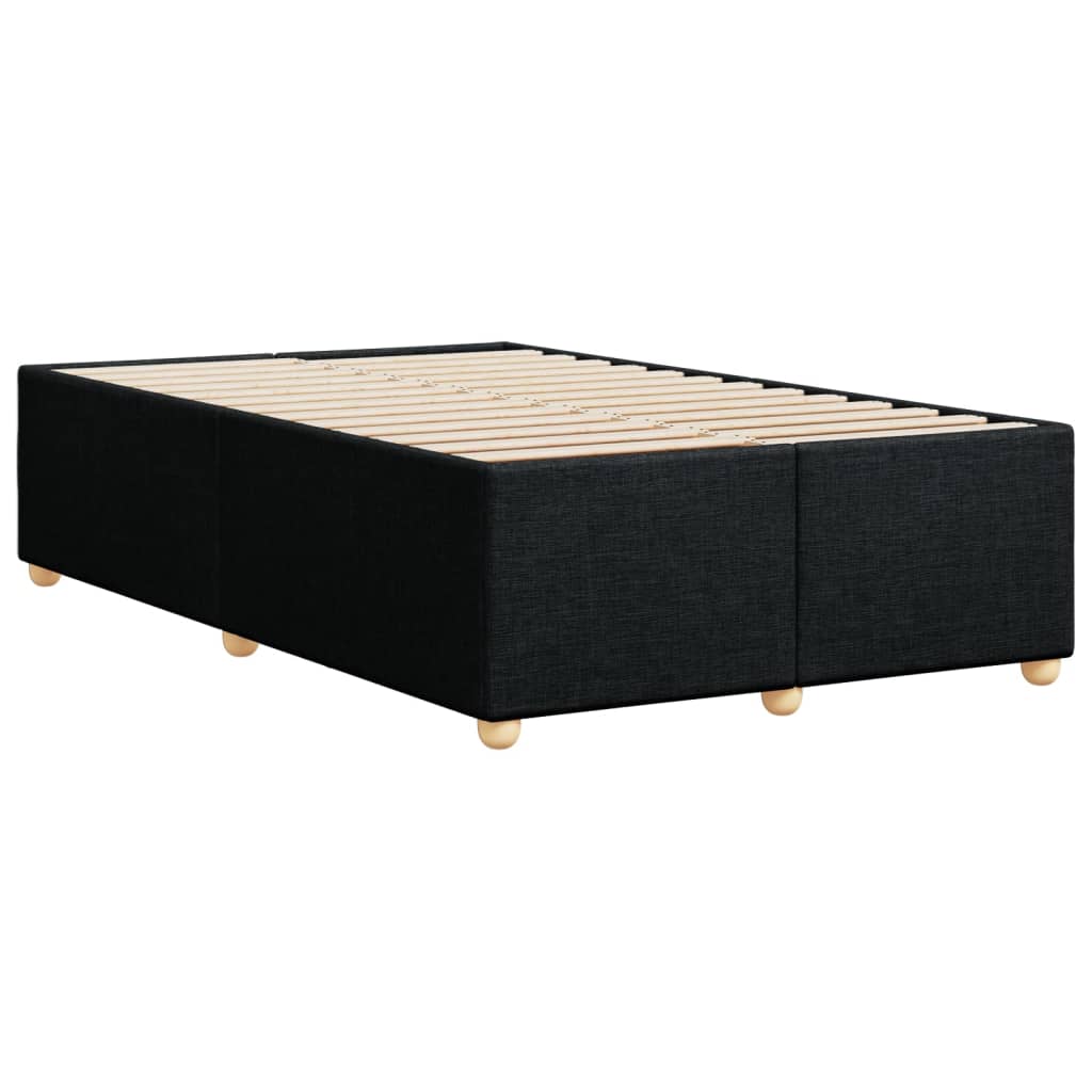Bettgestell ohne Matratze Schwarz 120x190 cm Stoff