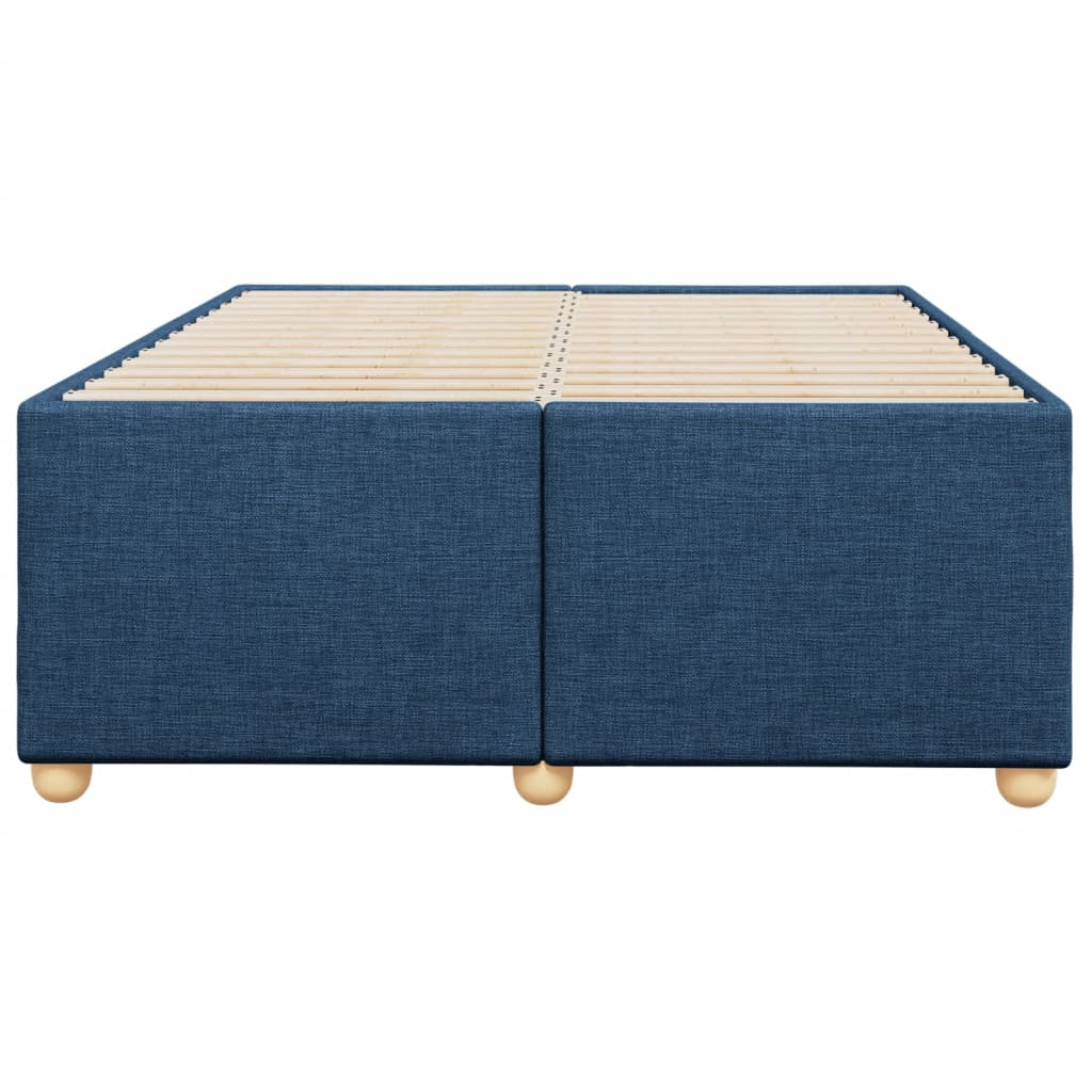 Bettgestell ohne Matratze Blau 120x190 cm Stoff