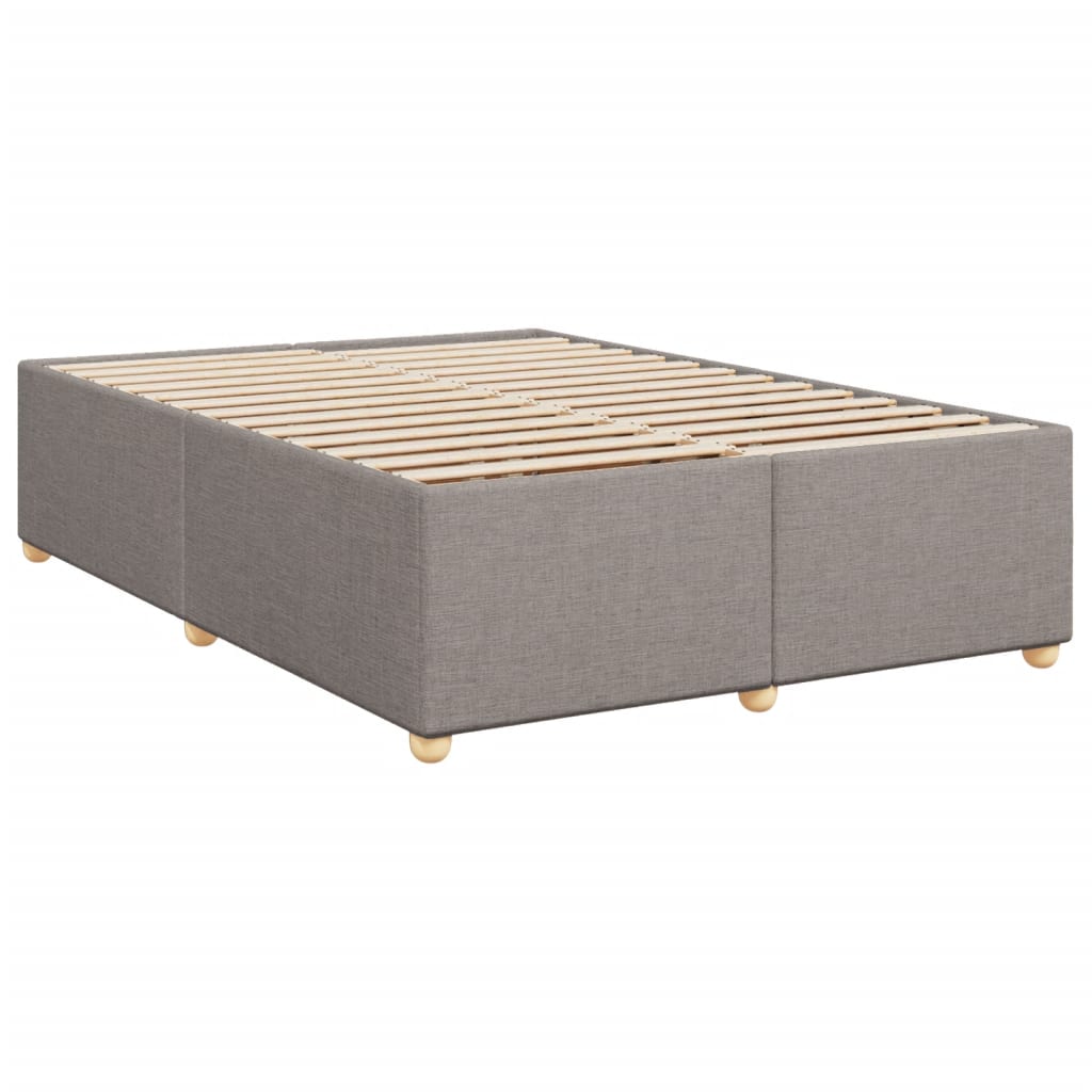 Bettgestell ohne Matratze Taupe 140x190 cm Stoff