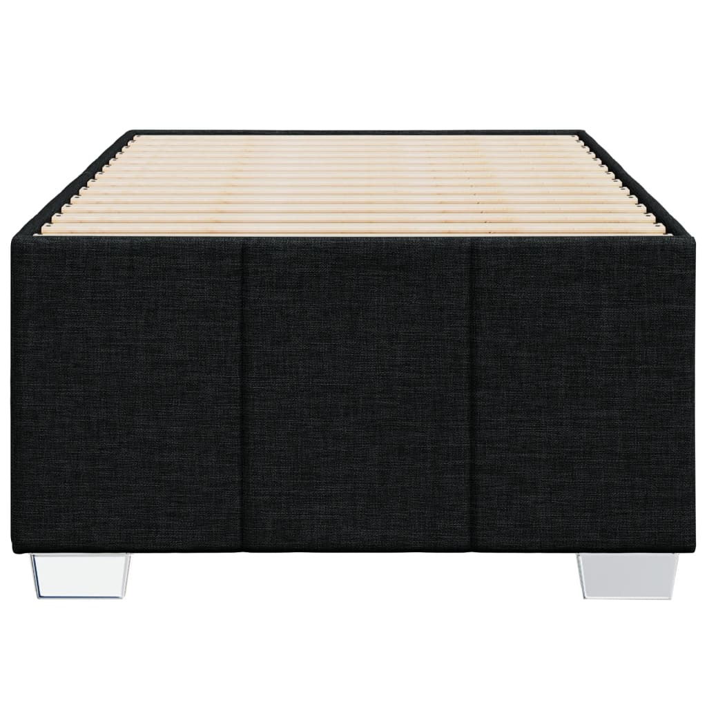 Bettgestell ohne Matratze Schwarz 90x190 cm Stoff