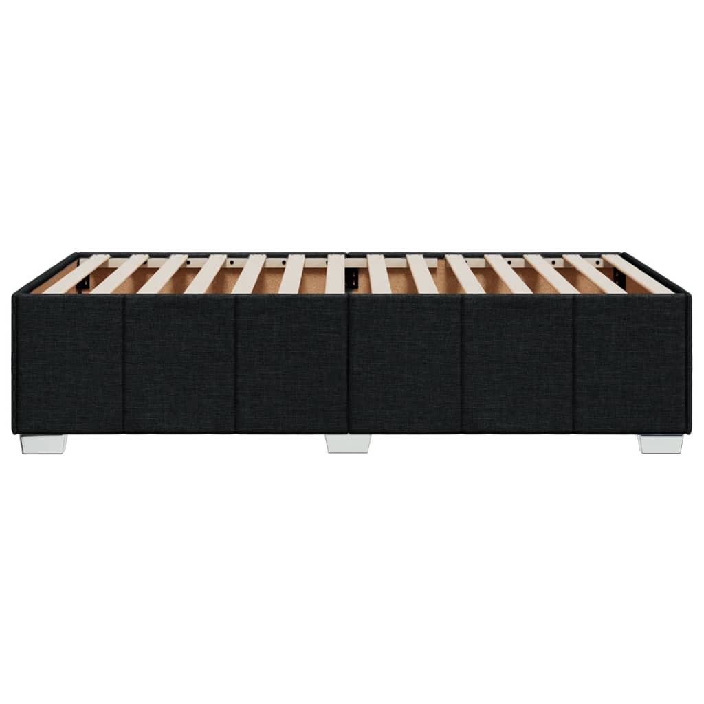 Bettgestell ohne Matratze Schwarz 90x190 cm Stoff