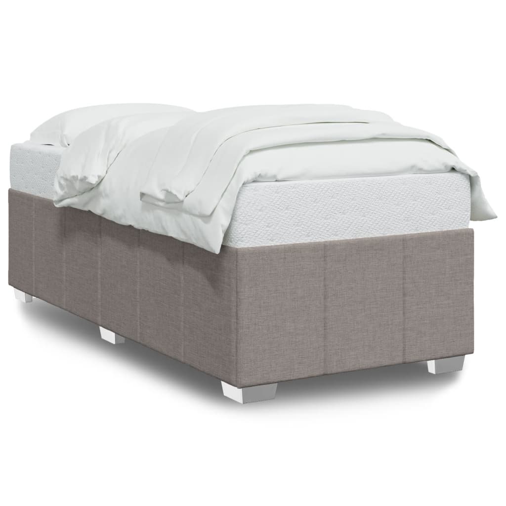 Bettgestell ohne Matratze Taupe 90x190 cm Stoff