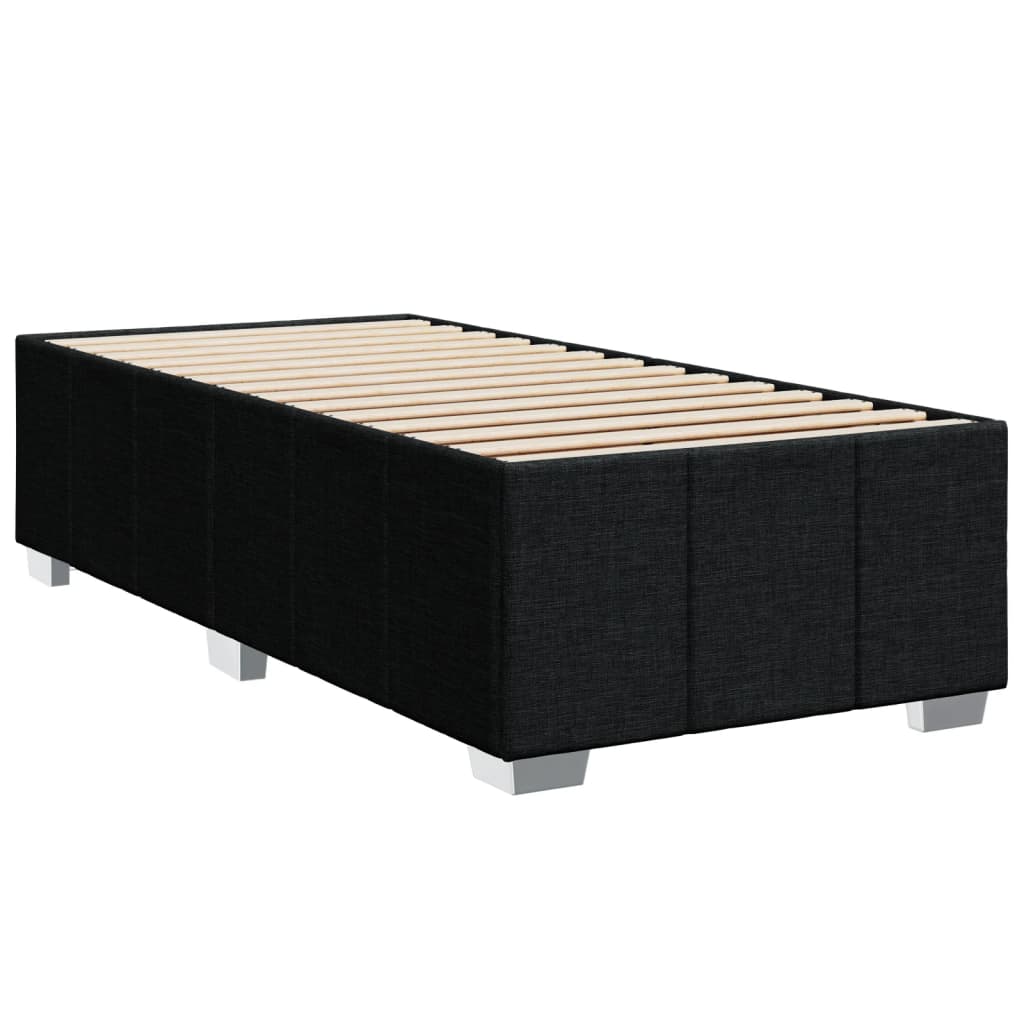 Bettgestell ohne Matratze Schwarz 90x200 cm Stoff