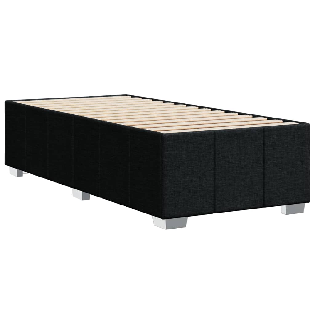 Bettgestell ohne Matratze Schwarz 90x200 cm Stoff
