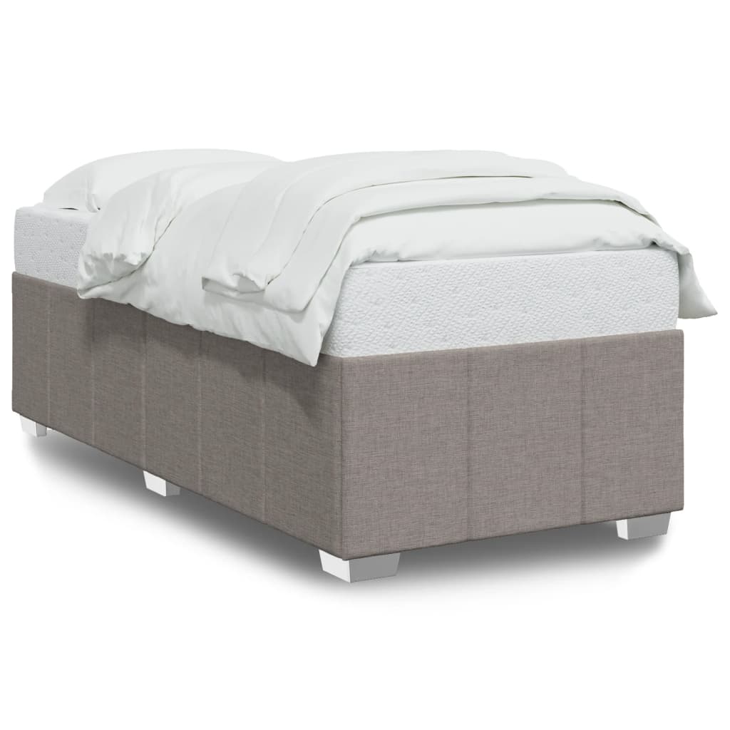 Bettgestell ohne Matratze Taupe 90x200 cm Stoff
