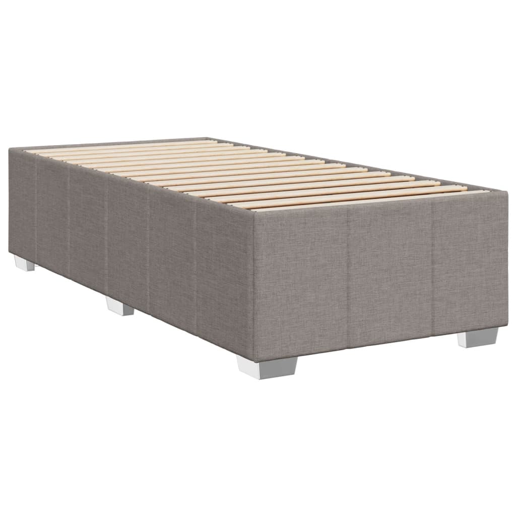 Bettgestell ohne Matratze Taupe 90x200 cm Stoff