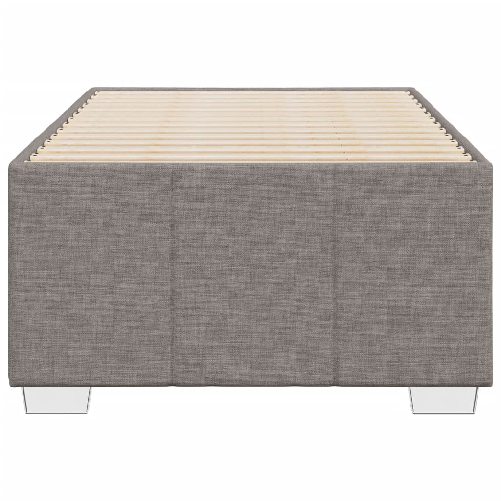 Bettgestell ohne Matratze Taupe 90x200 cm Stoff